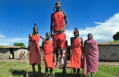 Masai som hoppar