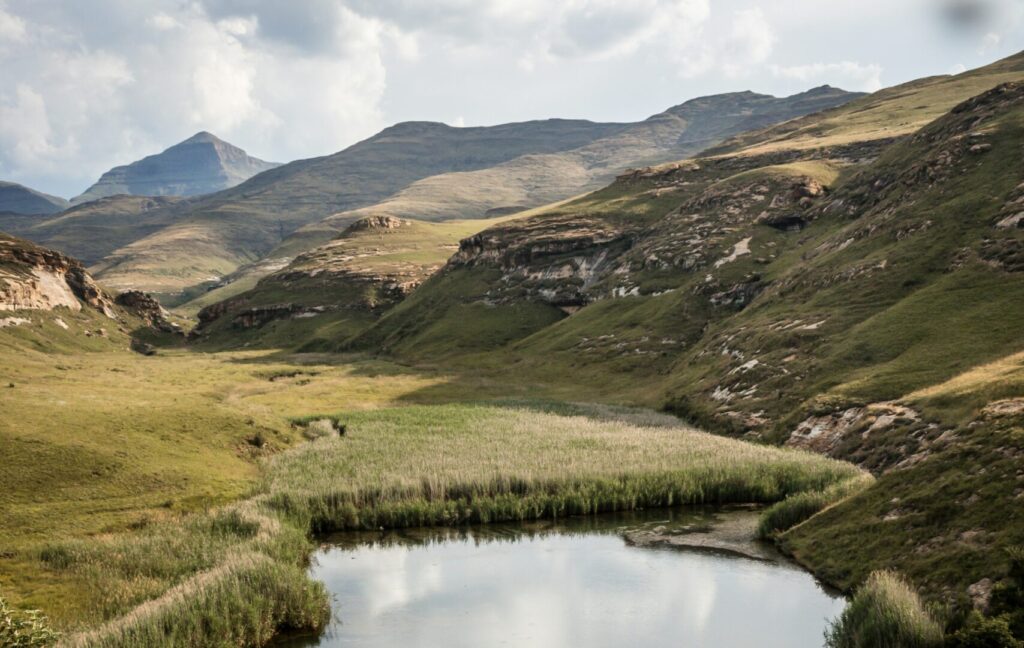 Golden Gate Highlands National Park ladnscape in South Africa